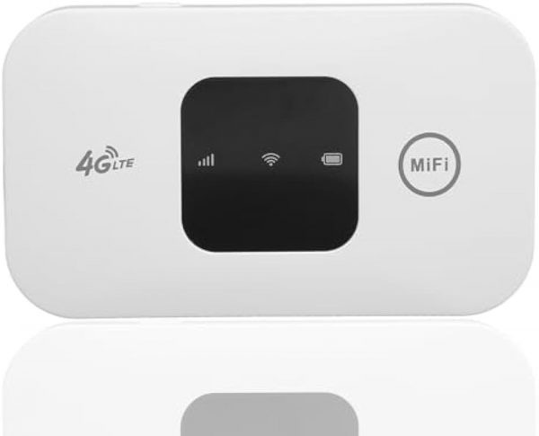 Mobile WiFi Hotspot, Routeur de Voyage Portable sans Fil Supportant 10 Utilisateurs en Même Temps, Appareil WiFi de Poche avec Grande Batterie 2100mAh, pour un Internet Sécurisé à la Maison ou Partout – Image 2