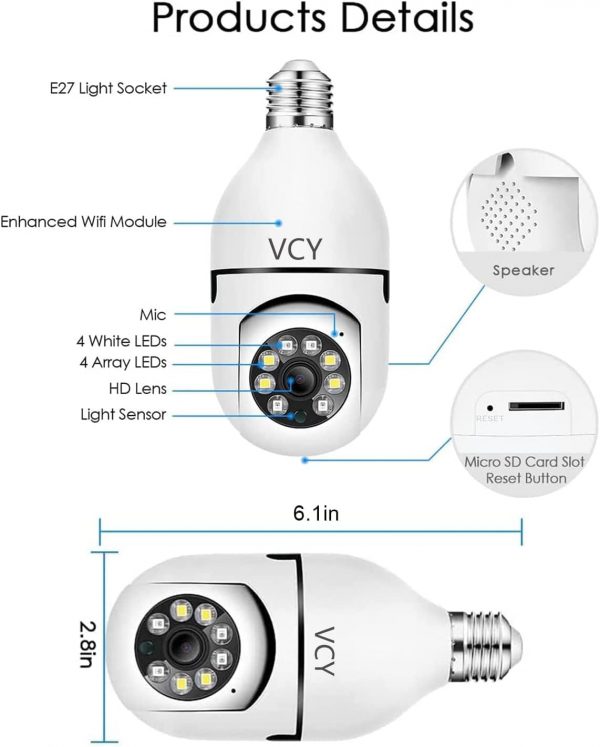 CAMERA Ampoule Smart Wifi – Image 5