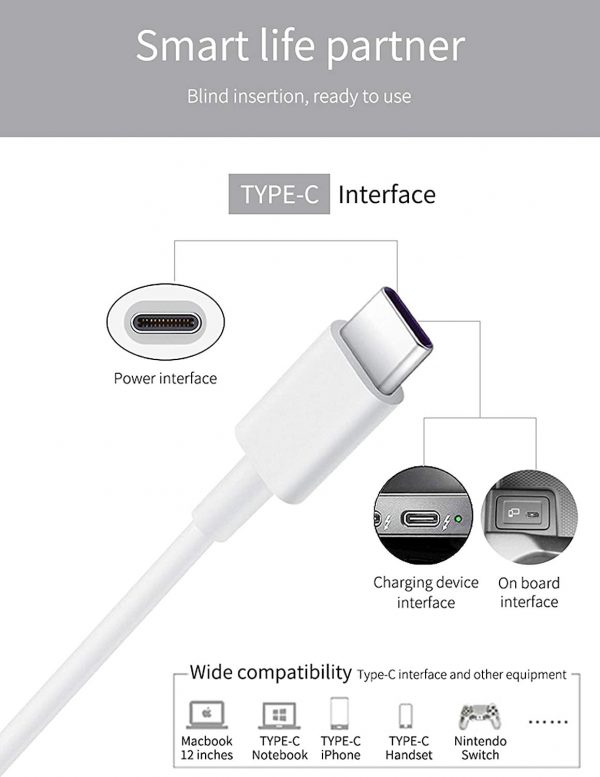 Câble 60W charge rapide Type-C TO C For iPhone 15 – Image 3