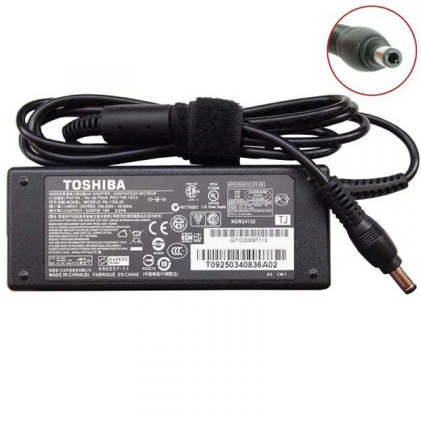 Chargeur PC TOSHIBA 19V 3,42A